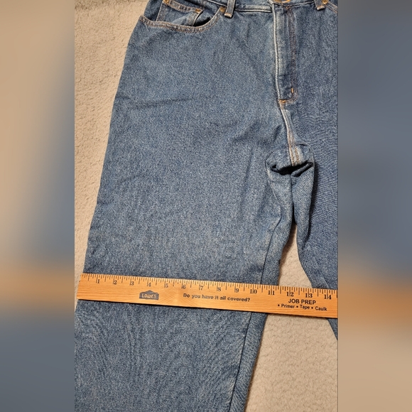 L.L. Bean Original Fit Relaxed Flannel Lined Jeans Size 16 - Picture 10 of 11
